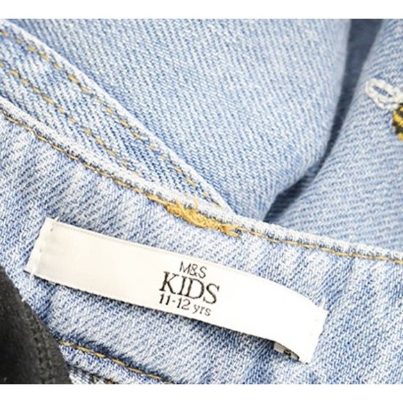 Charming  Denim Jumpsuit with Sparkle, Perfect Fit - Picture 5 of 6